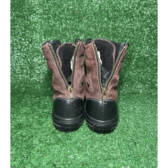 Converse All Star Fur Lined Brown Suede High Top Ankle Boots Women’s Size 6.5 - Picture 9 of 14